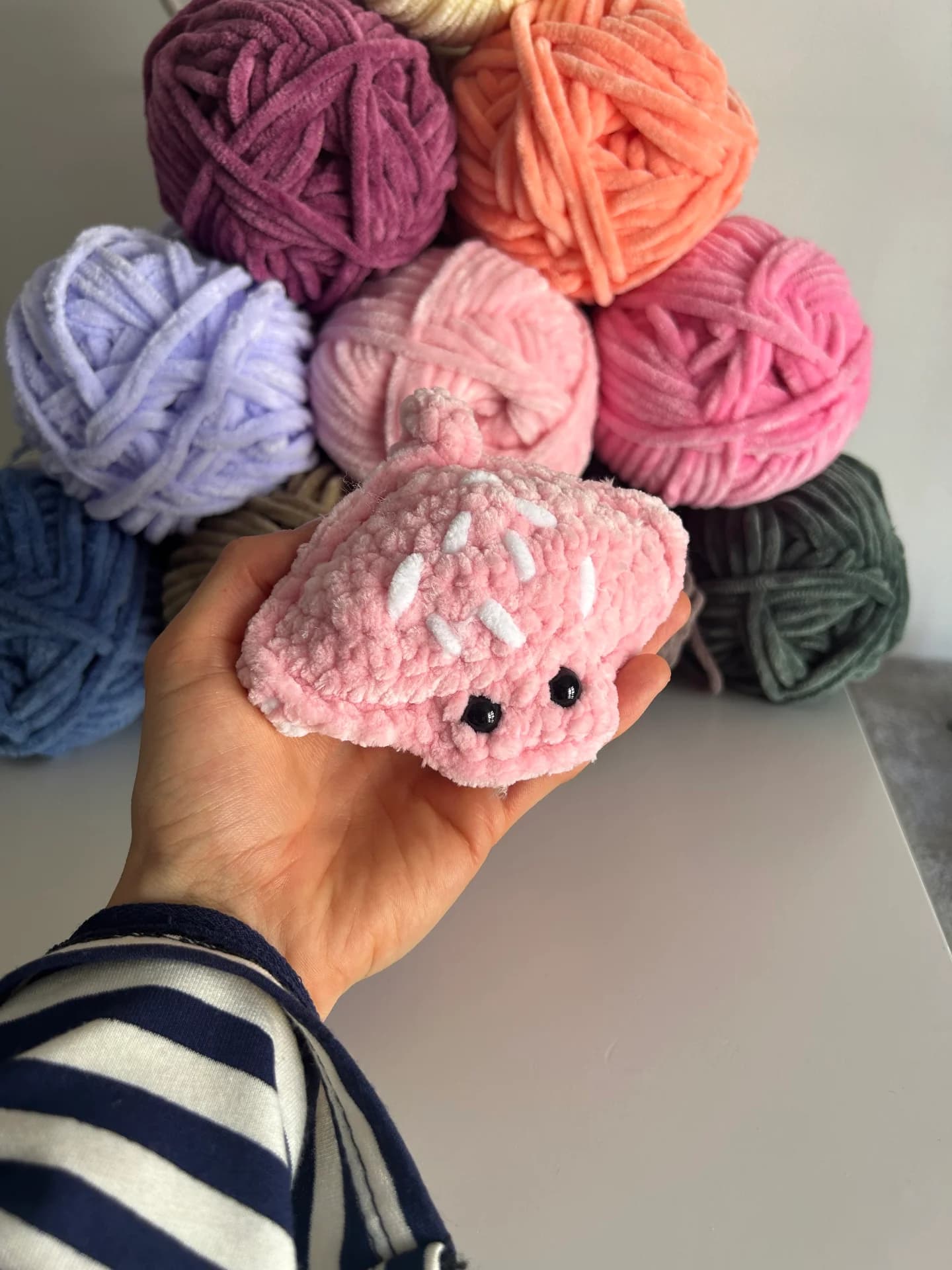 Raie rose pâle 